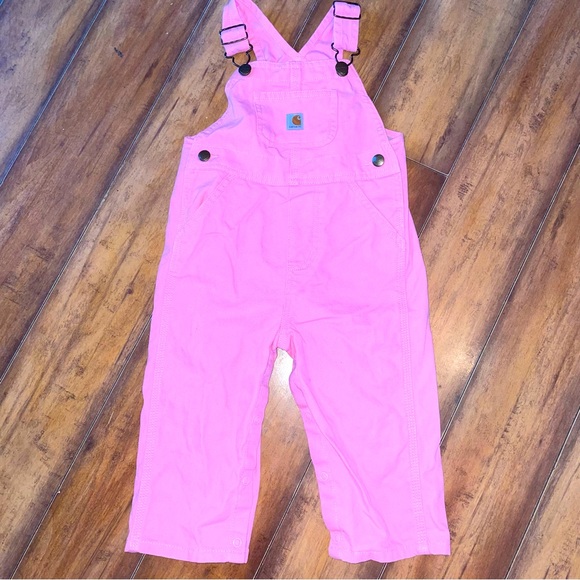 Carhartt Bottoms Girls Carhartt 8 Months Pink Overalls Poshmark